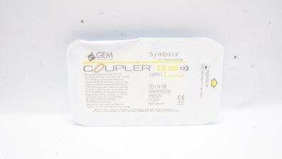 Synovis GEM2754 GEM Coupler Microvascular Anastomotic Device 3.0 mm (x)